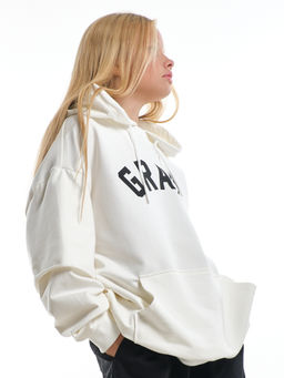 Толстовка с принтом 22-8031 молочный - Mini maxi фото 6