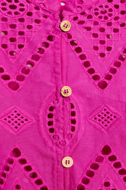 TOP PEPLUM BORDADOS PERFORADOS / Fucsia - Zara фото 7