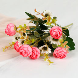 Цветок искусственный Букет РОЗ 30см арт. WH-37 /(649284) - Полимербыт фото 5