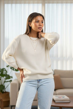 Джемпер вязаный свободный - Fly фото 17