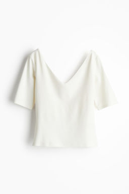 Top de punto con escote en V - H&m фото 5