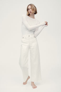 Wide High Waist Ankle Jeans - H&m фото 11