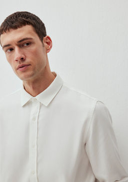 Beyaz Tencel TM Lyocell Gomlek