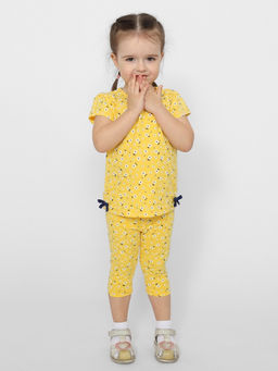 CRB wear/CSBG 63574-30-376 Футболка для девочки,желтый/Ex.Cherubino  фото 2