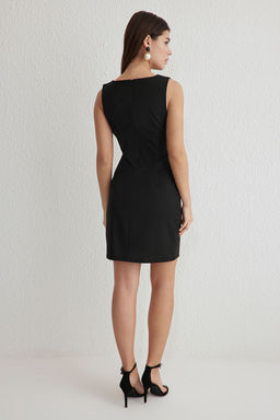 TRENDYOLMILLA K?rm?z? A Kesim Dugme Detayl? Mini Dokuma Elbise TWOSS25EL00028  фото 5