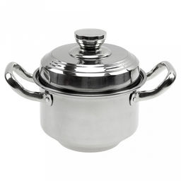 "Сидней" Набор кастрюль из нержавеющей стали 4 штуки: д18см h11см 1,8л; д20см h11,5см 2,4л; д21,5см h12,5см 3,3л; д24см h13,3см 4,2л, s0,80мм, крышки и ручки нержавеющая сталь, без теплораспределительного дна, цветная коробка (Китай)