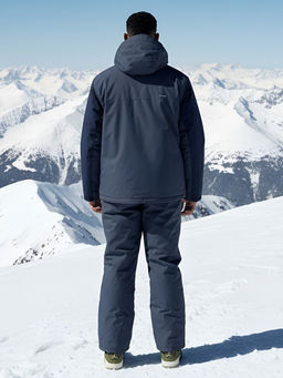 Горнолыжный костюм мужской зимний темно-серого цвета 392TC - Leifensh фото 35