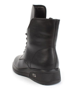 04-M3-830 BLACK Ботинки зимние женские (натуральная кожа, натуральный мех)