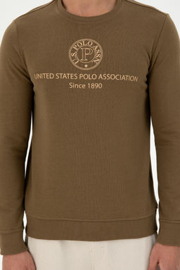 Мужской свитшот цвета хаки Неожиданная скидка в корзине - U.s. polo assn фото 6