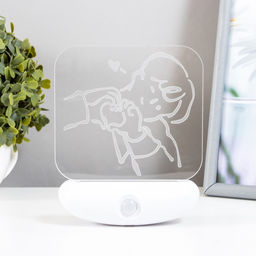 Ночник Любовь LED 3 Вт USB АКБ белый 12?14.5 см RISALUX