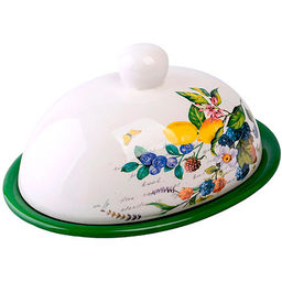 60148 Масленка с крышкой 17,8х13,3х9,8см 2пр Лесные ягоды с лимонами LR (х24) "MAYER & BOCH"