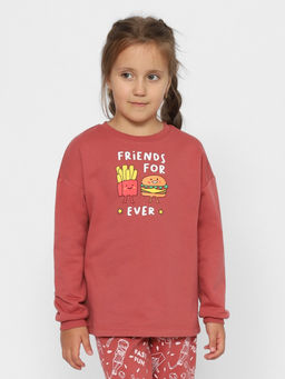 CRB wear/CWJG 50156-28 Комплект для девочки (джемпер, брюки),коралловый/Ex.Cherubino  фото 2