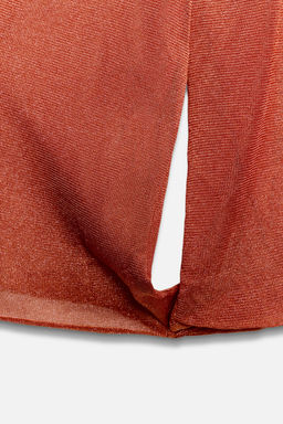 TOP PUNTO CUELLO POLO / Naranja - Zara фото 7