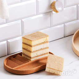 Губка для посуды 2 шт ЭКО Натурал YORK арт.030200 - Полимербыт фото 3