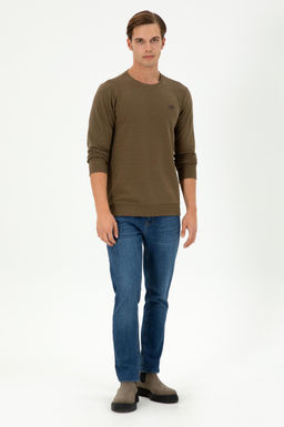 Мужской свитшот цвета хаки Неожиданная скидка в корзине - U.s. polo assn фото 4