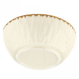 Вишенка Блюдце для варенья (розетка) фарфоровое д10,7см, h4,5см, 250мл, с деколью, отводка, рифленый борт, кремовый (Китай) - Домашняя мода фото 6