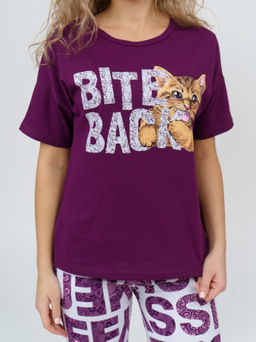 783 Пижама "Буквы/фиолетовый"