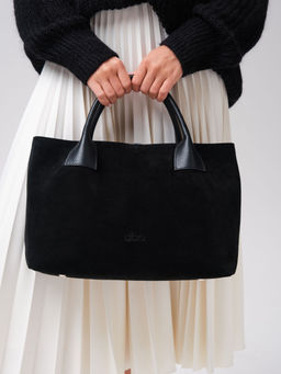 Замшевая сумка Iris DBR 31372 черный велюр фото 3