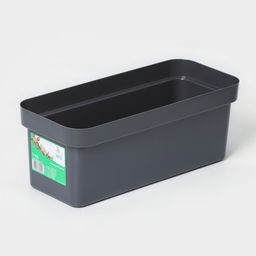 Ящик балконный для цветов «Эко», 8 л, 40×17×15.5 см, пластиковый, цвет тёмный гранит