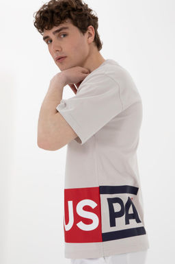 Erkek Bisiklet Yaka A__k Gri Ti__rt Sepette S_rpriz _ndirim - U.s. polo assn фото 3