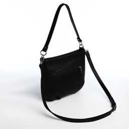 Сумка замшевая кросс-боди на молнии, цвет чёрный - Simaland фото 2