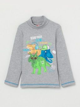 CRB wear/CWKB 62839-11-297 Водолазка для мальчика, светло-серый меланж/Ex.Cherubino