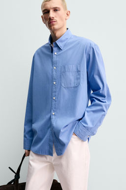 Рубашка Camisa Regular Fit Bolsillo Origins средне-синяя