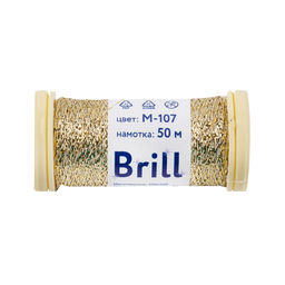 Нитки для вышивания Gamma Brill мулине М металлик 100% полиэстер 5 x 50 м фото 19