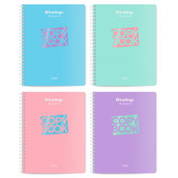 Тетрадь 96л. на спирали Berlingo "Haze" клетка (CBs_96400) soft-touch ламинация, блок 80г/м2