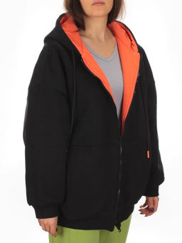 2560 BLACK Худи женское (50 гр. синтепон) - Фабричный китай фото 8