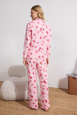 Ekru %100 Pamuklu Kalpli Orme Pijama Tak?m? THMAW25PT00141 - Trendyolmilla фото 14