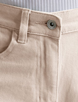 Джинсы Vilatte D54.137 хлопок с эластаном светло-бежевый фото 3