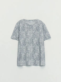 Футболка из хлопка с принтом / Zarina  фото 8