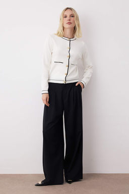 Ekru Premium Iplik/Ozel Iplik Dugme Aksesuarl? Triko H?rka TWOAW26HI00208 - Trendyolmilla фото 2