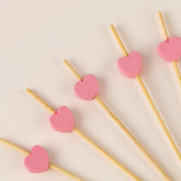 Шпажки для канапе Сердечки, набор 24 шт.