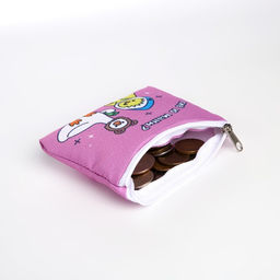 Кошелек детский текстильный Гуси, 11?9?0.5 см, розовый - NAZAMOK KIDS фото 6