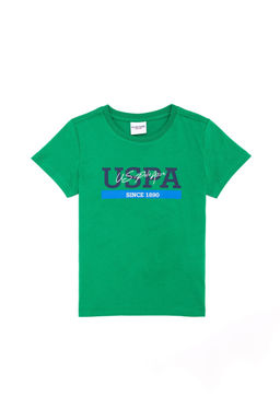Детская зеленая футболка с круглым вырезом Неожиданная скидка в корзине - U.s. polo assn фото 2