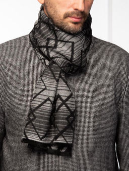 Шарф муж. шелк+виск 30х180 LJG34-608-01 - Labbra фото 4