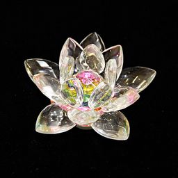 Лотос радужный 3,5см-7см стекло
