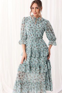 Платье Golden Valley 4919-1 бирюзовый  фото 2