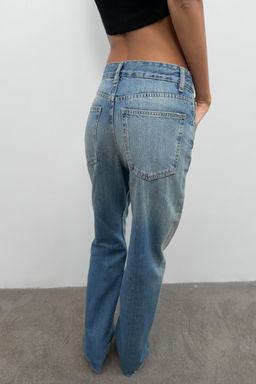 JEANS TRF WIDE LEG TIRO ALTO / Azul - Zara фото 5