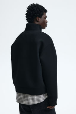 Sudadera efecto neopreno con cremallera Loose Fit - H&m фото 4