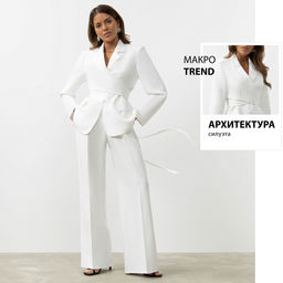 Брючный костюм, моделирующий фигуру, Праздник без повода (3 в 1)