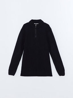 Dik Yaka Erkek ?ocuk Triko Kazak