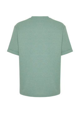 TRENDYOL MAN Siyah Oversize/Genis Kesim K?sa Kol Cepli Etiket Detayl? T-Shirt TMNSS23TS00077 - Trendyolmilla фото 8