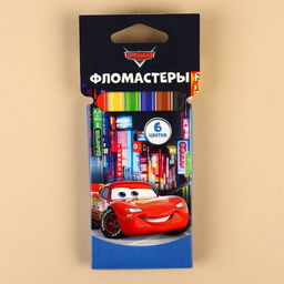 Фломастеры Тачки, 6 цветов, вентилируемый колпачок - Disney фото 5