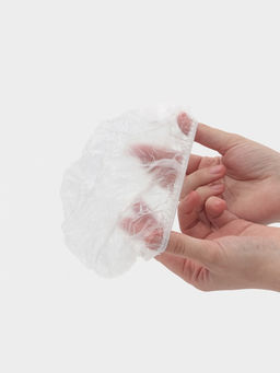 Цена за 50 шт. Шапочка для душа Доляна, прозрачная, полиэтилен