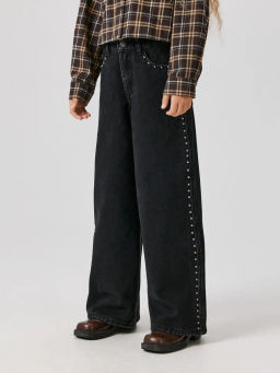 ACOOLA / Брюки джинсовые (утепленные) детские для девочек Zeya черный