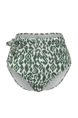 TRENDYOLMILLA Etnik Desenli Kusakl? Baglamal? Yuksek Bel Hipster Bikini Alt? TBESS24BA00133 фото 5