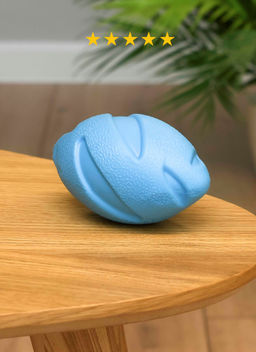 Игрушка для собак, мяч регби, резина, 10см., цвет в ассортименте PS046